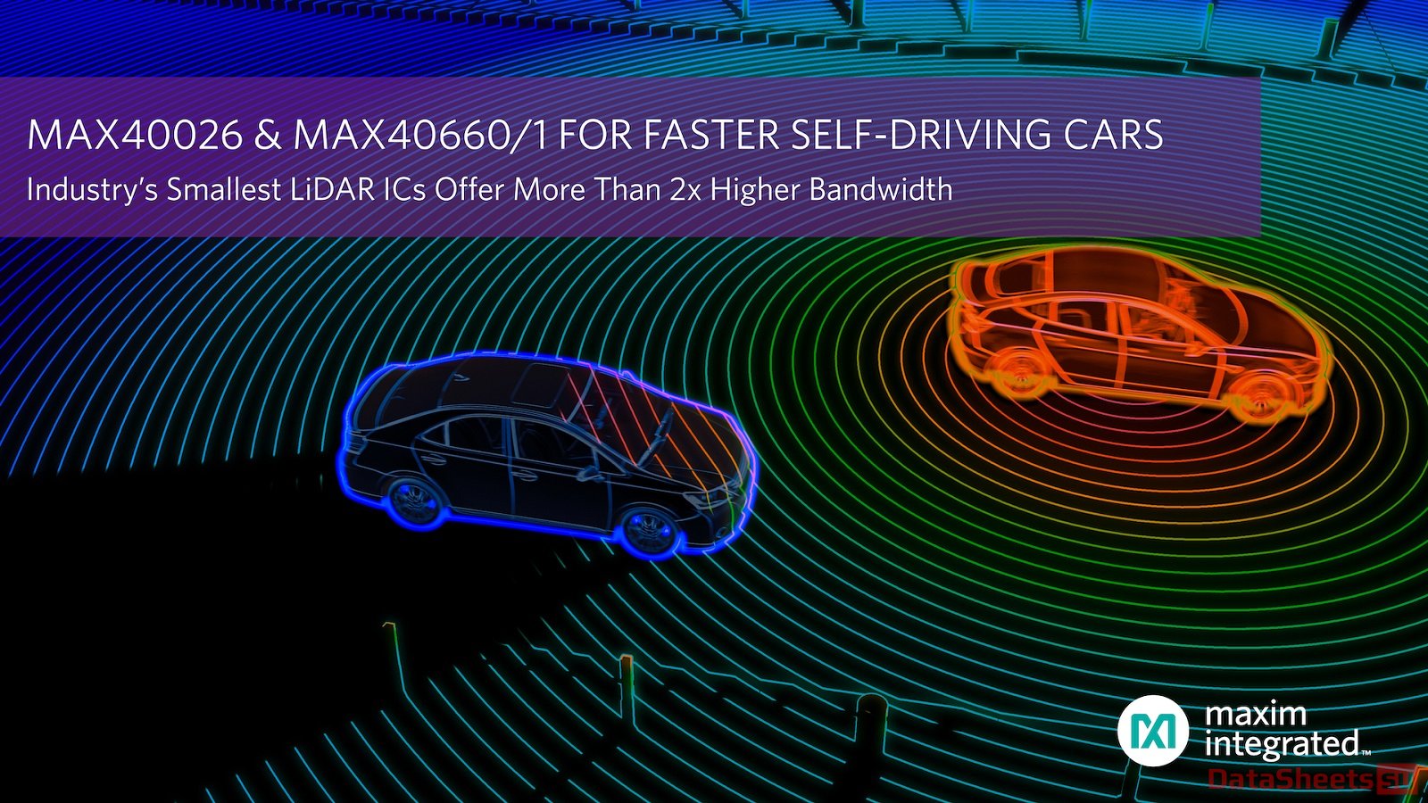Наименьшие в отрасли интегральные схемы LiDAR от Maxim Integrated предлагают более чем двукратное увеличение пропускной способности для более быстрых автомобилей с автоматическим управлением